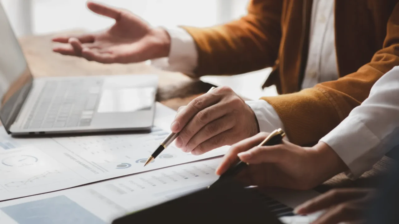 the sales department is having a monthly summary meeting to