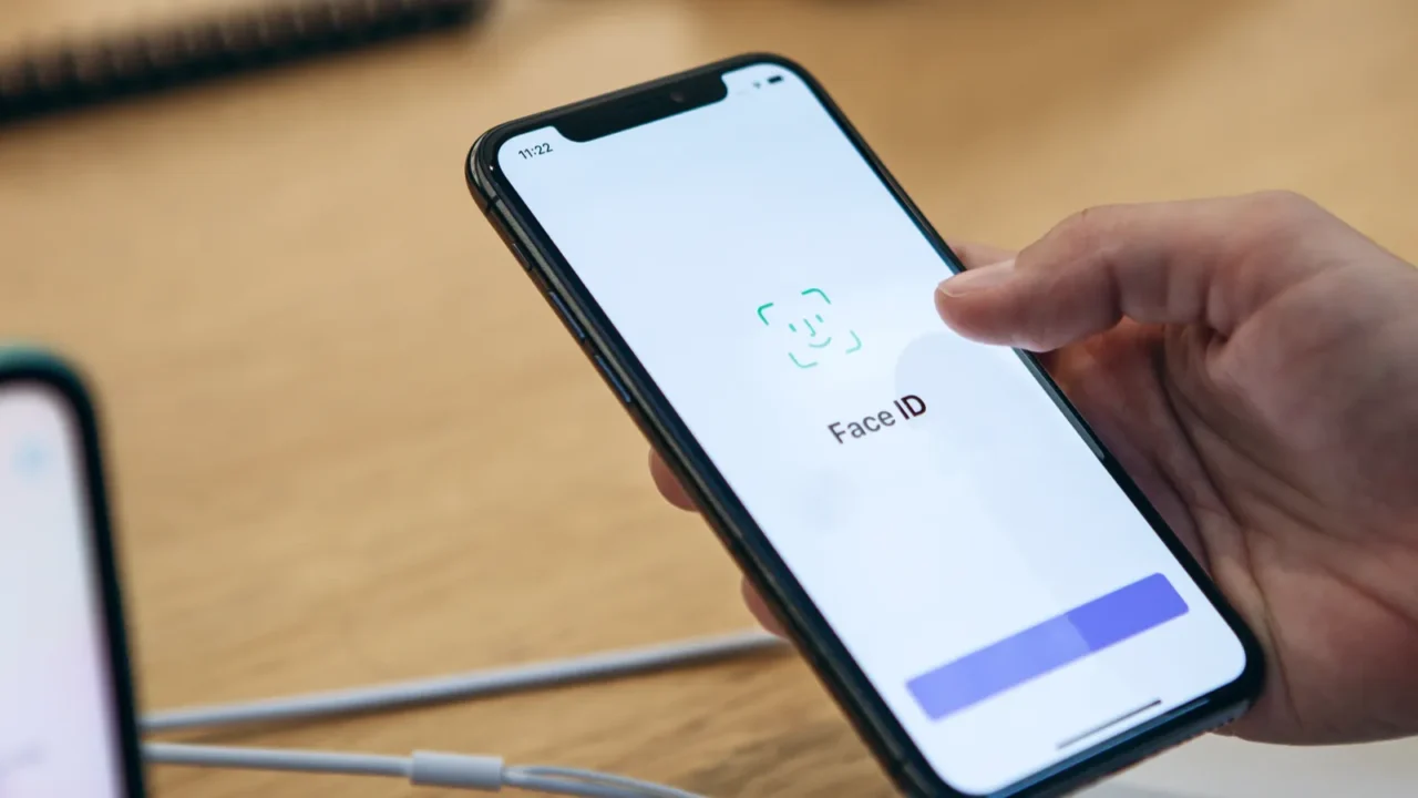 turkey istanbul december 20 2019 a person uses the face