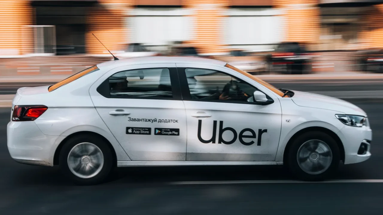 ukraine kyiv  16 july 2021 white ford falcon taxi