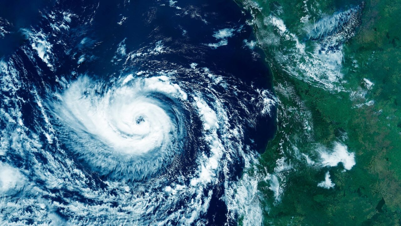 Hurricane, storm from space. Elements of this image furnished by NASA. High quality photo