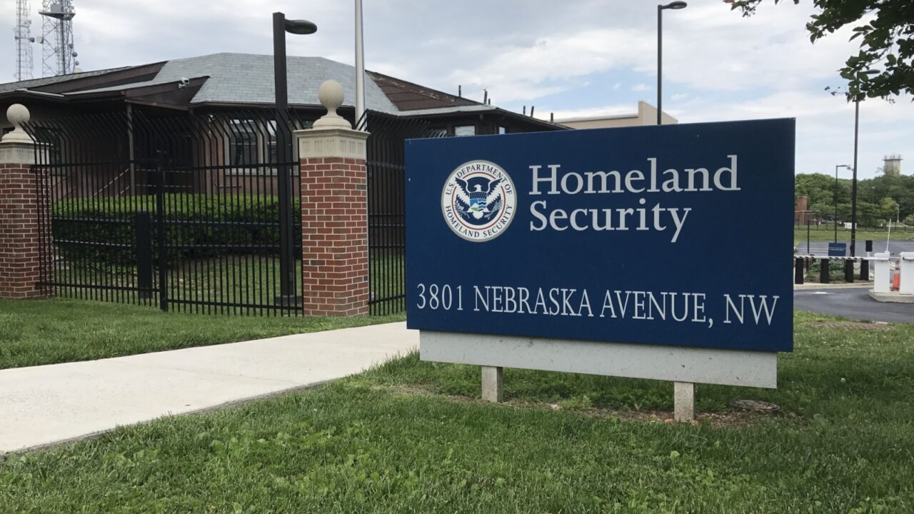 Homeland Security sign in Washington, D.C.