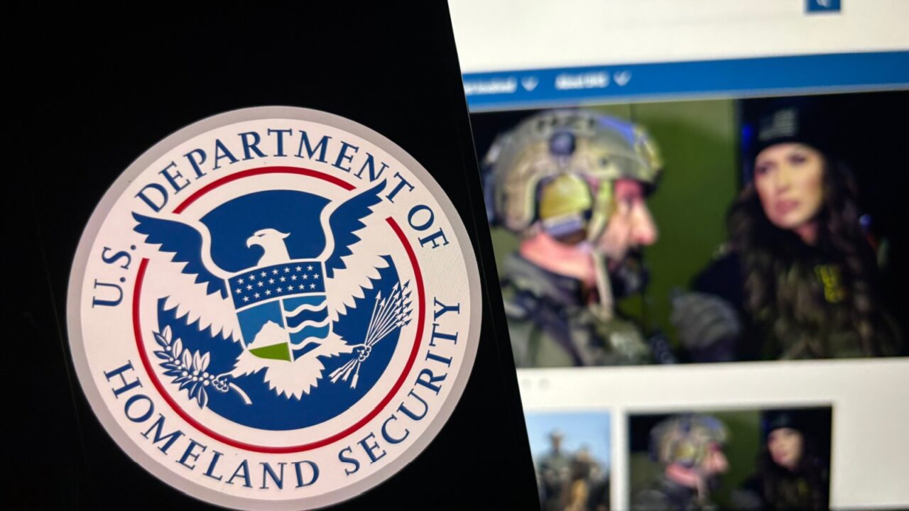 Toronto, Canada - May 24 2025 The United States Department of Homeland Security is the U.S. federal executive department responsible for public security,. Kristi Noem is secretary of homeland security