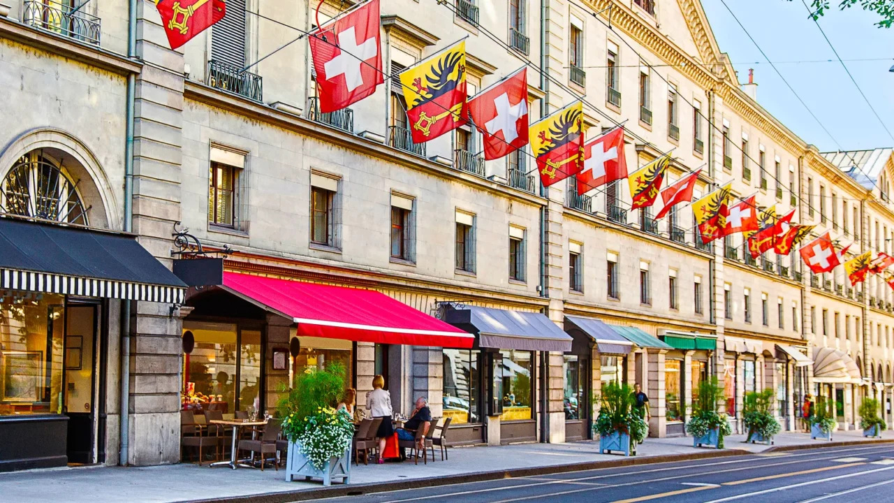 geneva street view in summer