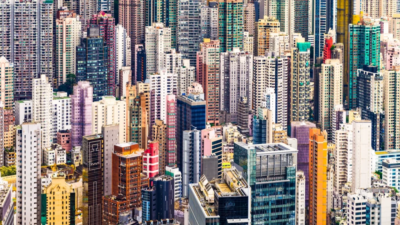 hong kong china cityscape