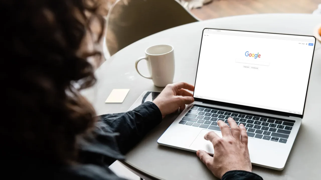 kyiv ukraine  april 25 2020 back view of freelancer