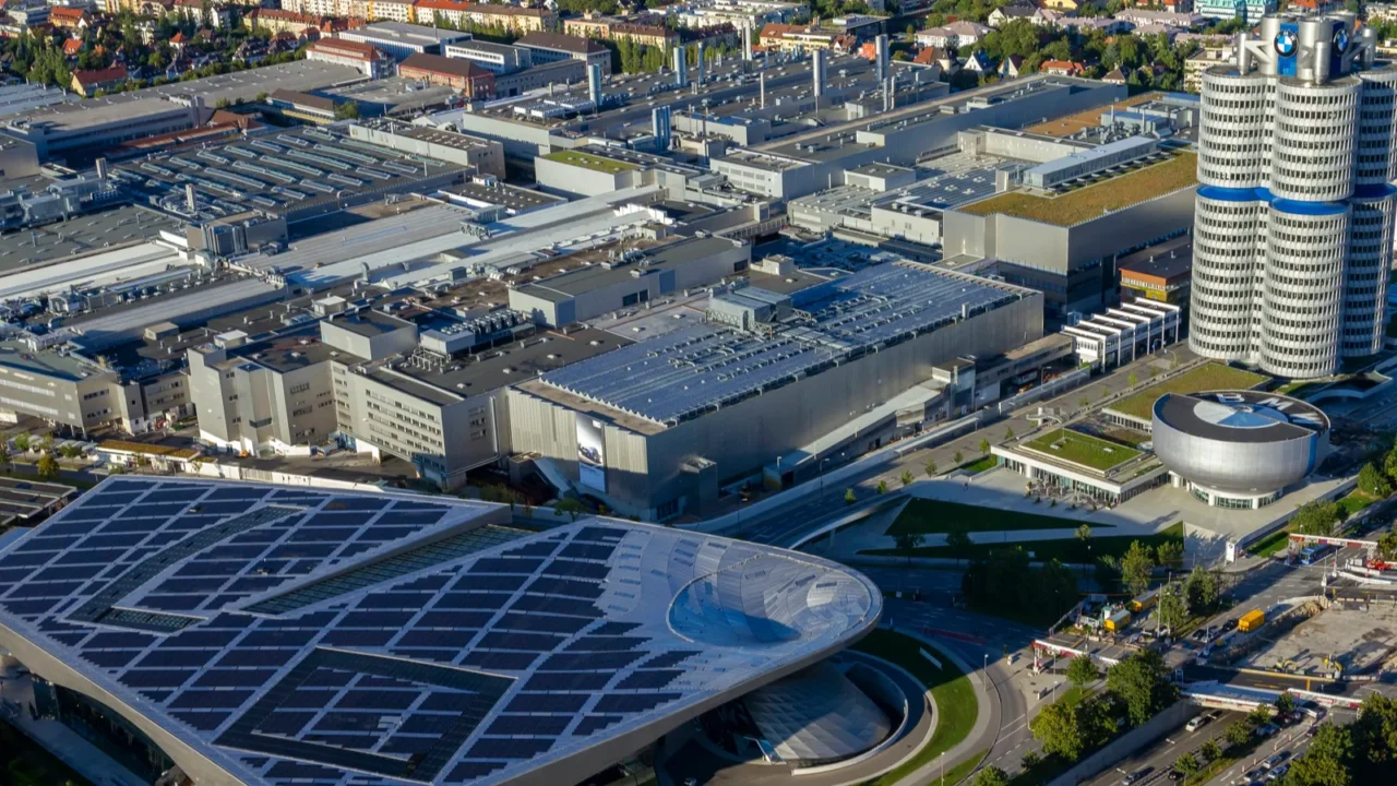 munich germany august 27 2011 the bmw headquarter near